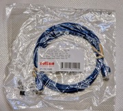 Patchcord Kabel sieciowy RJ45 UTP kat. 6A klasa EA LSOH Slim niebieski 3m