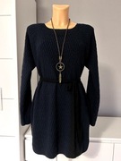 Sukienka sweterkowa tunika esmara ciepła granatowa
