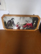 Stary obraz w drewnianej ramie