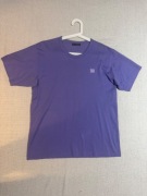 Koszulka Acne Studios Nash Face fioletowa M/L 100% bawełna Portugalia