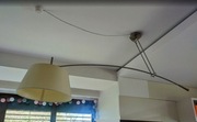 Nowoczesna lampa przegubowa sufitowa regulowana (ramię + klosz)