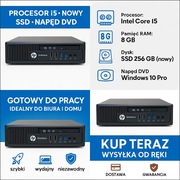 Komputer HP EliteDesk 800 G1 USDT – i5, NOWY SSD ADATA SU800, Window 10 Pro