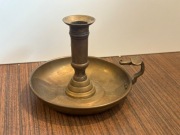 Stary mosiężny kaganek świeczki z mosiądzu 