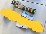 obroża z klamrą led, wzór piksele, rozmiar M, NOWE