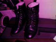 Wysokie sznurowane buty typu Glany nr 38 z ociepleniem, używane