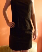 Czarna sukienka bez ramiączek H&M