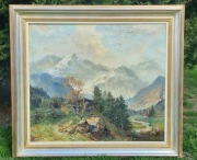 Ludwig Gschossmann (1913-1988) Widok na góry. 