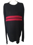 Tom Moore duży męski sweter bawełniany czarny r 3XL / 58