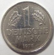 Niemcy RFN 1 marka 1978 mennica F