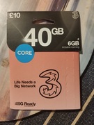 Starter three UK karta sim