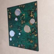 Handmade. Obraz 40x50 z lustrami