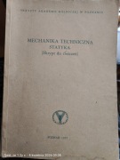 Mechanika techniczna. Statyka - Ganowicz, Kwiatkowski