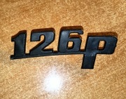 Emblemat Fiat Polski Fiat 126P Czarny