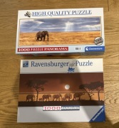 Puzzle 2 x 1000 elementów, wersja limitowana, Ravensburger, Clementoni