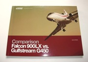 FALCON 900 LX vs. GULFSTREAM G450 - prospekt - porównanie samolotów 
