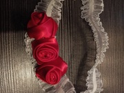 Opaska dziecięca czerwone róże 