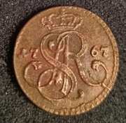 Grosz 1767 r G Stan August Poniatowski Piękny 