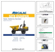Mecalac TA3H TA3SH TA3.5SH Operators Manual Instrukcja obsługi