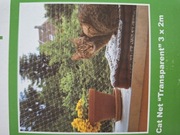 Siatka na balkon dla kota 2x3 m, nowa