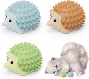 Zabawka dla kota w kształcie jeża z kocimiętką Obrotowa Zestaw 3szt