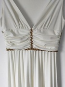 Suknia wizytowa kremowa jak nowa