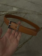 Brązowy pasek Yves Saint Laurent 95cm