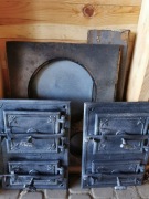 Drzwiczki żeliwne do pieca kaflowego lub wędzarni 