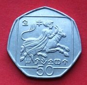 50  Centów  1994  r  -    Cypr     stan !!!