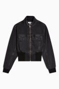 Topshop czarna kurtka jeansowa 38