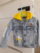 Kurtka jeansowa z kapturem rozm. 92/98