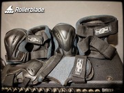 Ochraniacze na rolki ROLLERBLADE Evo Pro Gear 3 Pack | Czarne | Rozmiar L