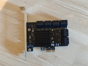 Karta rozszerzeń PCIE na 12 portów SATA 3 Adapter PCI Express SATA