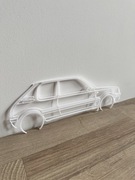 Dekoracja Ścienna Peugeot 205 Sylwetka Samochodu Ozdoba Na Ścianę 