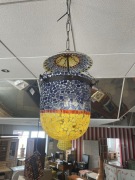 Lampa wiszącą kolorowa orientalna