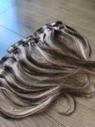 Naturalne doczepy Clip-In 100% Human Hair 30cm, 55g #4 Średni Brąz Auk 11