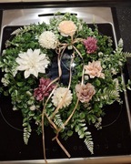 Wianek wiosenny, całoroczny na drzwi wejściowe 