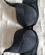 Biustonosz czarny Gorteks Elise 65G | realnie mniejszy: ok. 65D | stan bdb