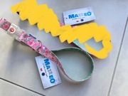 obroża z klamrą led, wzory dwukolorowe, rozmiar L, NOWE