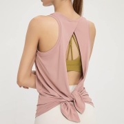 koszulka open Back Tie Tank Dusty Rose r. S TONED
