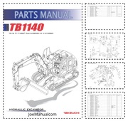 Takeuchi TB1140 Excavator Parts Manual Katalog Cześci schematy budowy