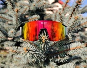 Okulary sportowe przeciwsłoneczne UV Unisex czerwone /#31