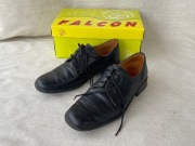 Buty chłopięce czarne skórzane Falcon, rozmiar 34