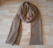 ZARA szalik zimowy bardzo duży ciepły brązowy
