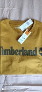 Timberland miodowy złoty t-shirt rozm XL nadruk na piersi 