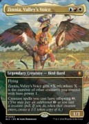 Zinnia, Valley's Voice FOIL borderless bloomburrow commander 