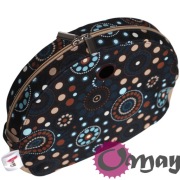 Organizer Obag MOON LIGHT piaskowy – chocomay granat 2 kieszenie | OMAY