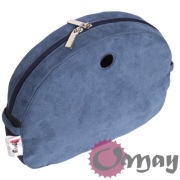Organizer Obag MOON LIGHT niebieski – eko zamsz lazur 2 kieszenie | OMAY