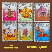 Znaczki flora:085: kwiaty- Kuba 1986r 