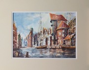 Obraz akwarelowy Akwarela 40x50 ręcznie malowany