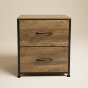 Szafka nocna LOFT 2 szuflady czarny metal industrialna stan idealny